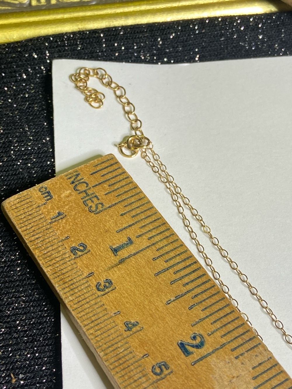 925 Gold Peridot Amethyst Pendant on 16” 585 Yellow Gold Vintage Chain Beautiful - Picture 11 of 12